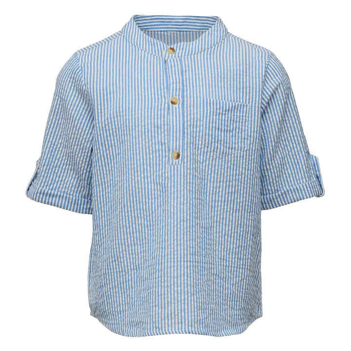FRANKIE SEERSUCKER STRIPE RESORT SHIRT SNAPPER ROCK