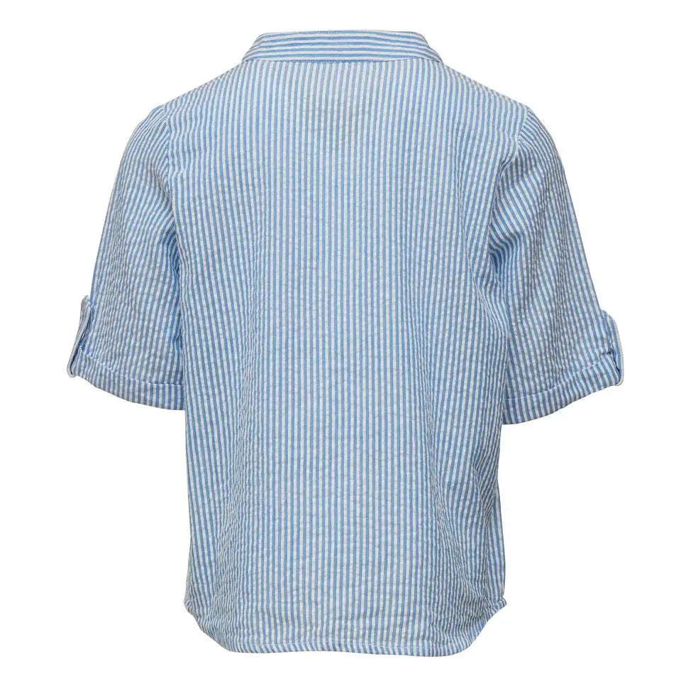FRANKIE SEERSUCKER STRIPE RESORT SHIRT SNAPPER ROCK