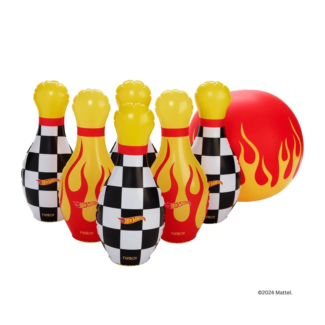 HOT WHEELS KIDS CHECKERED FLAME BACKYARD BOWLING SET - BeachLife Concept