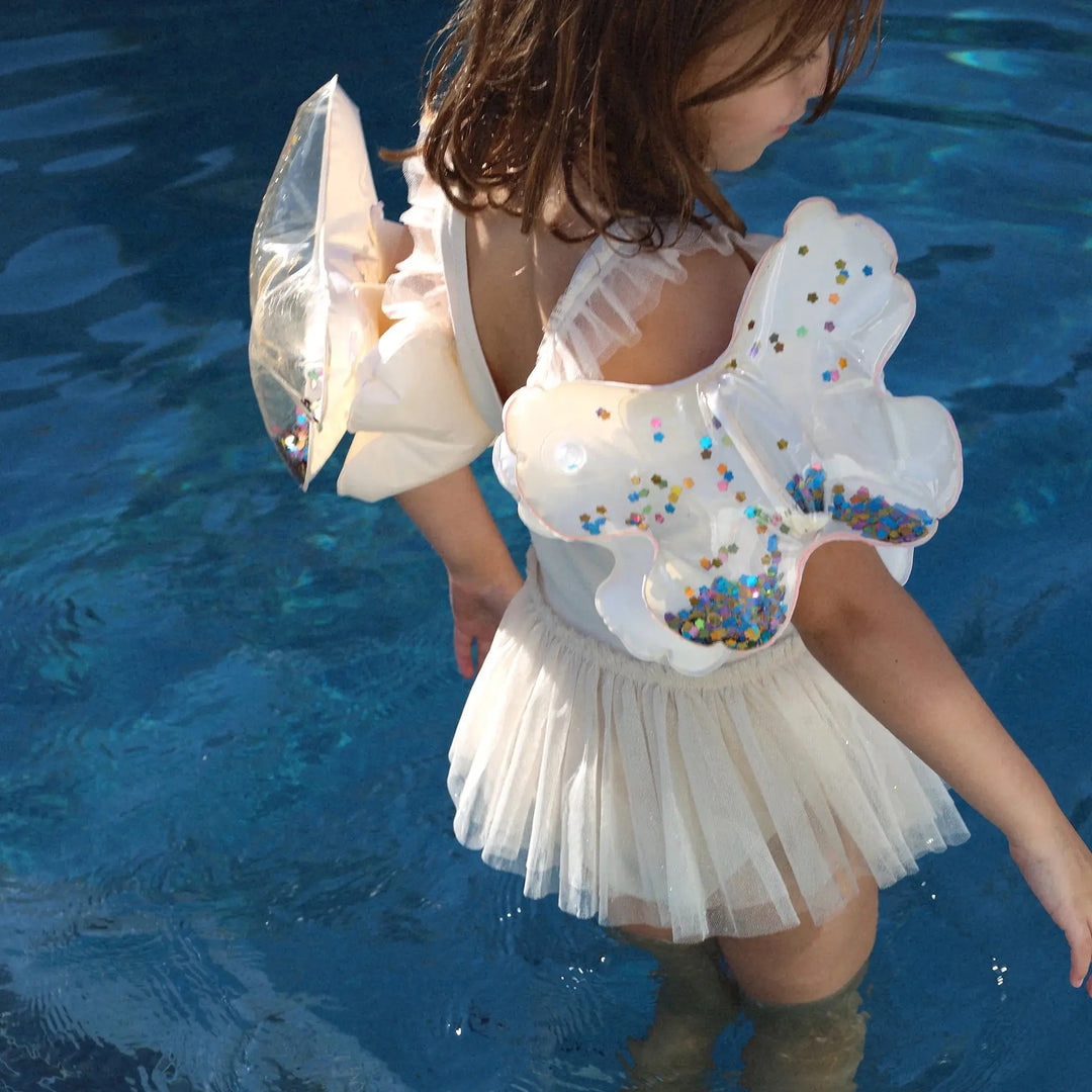 INFLATABLE ARM BAND COTTON CANDY GLITTER BeachLife Concept