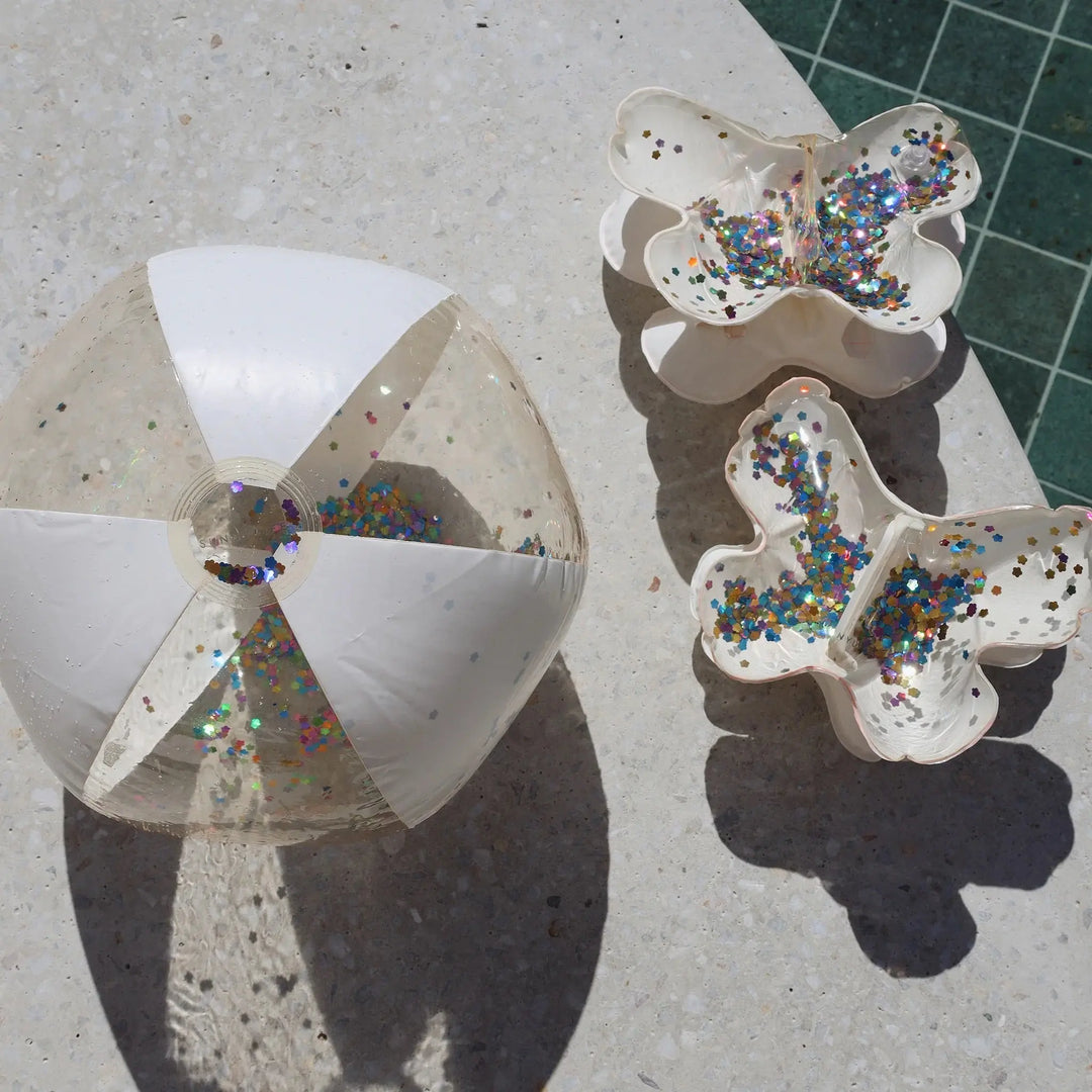 INFLATABLE ARM BAND COTTON CANDY GLITTER BeachLife Concept