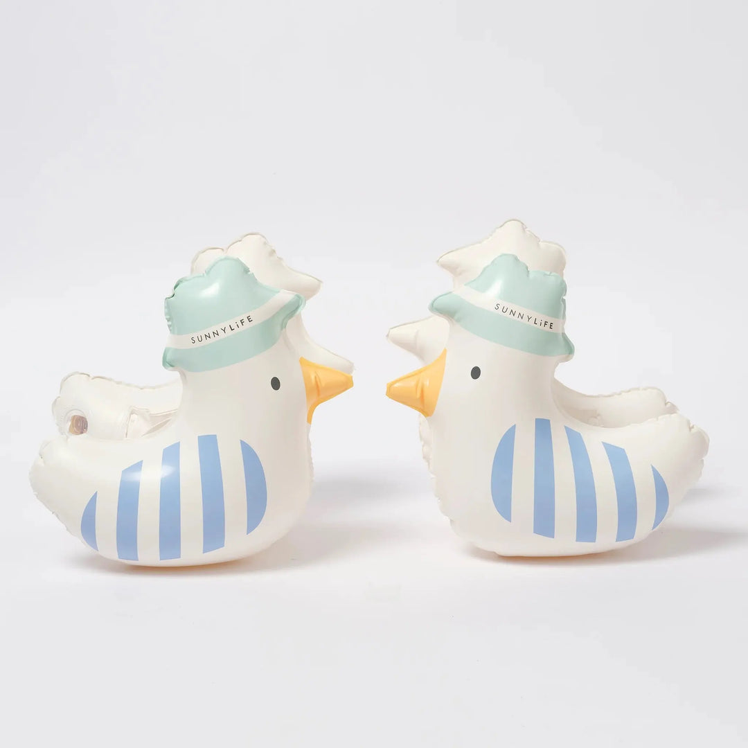 INFLATABLE ARM BANDS SAMMY THE SEAGULL BLUE STRIPE BeachLife Concept