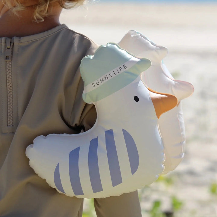 INFLATABLE ARM BANDS SAMMY THE SEAGULL BLUE STRIPE BeachLife Concept