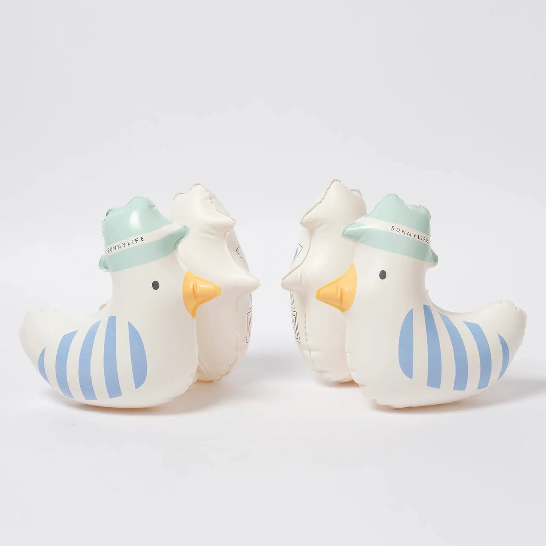 INFLATABLE ARM BANDS SAMMY THE SEAGULL BLUE STRIPE BeachLife Concept