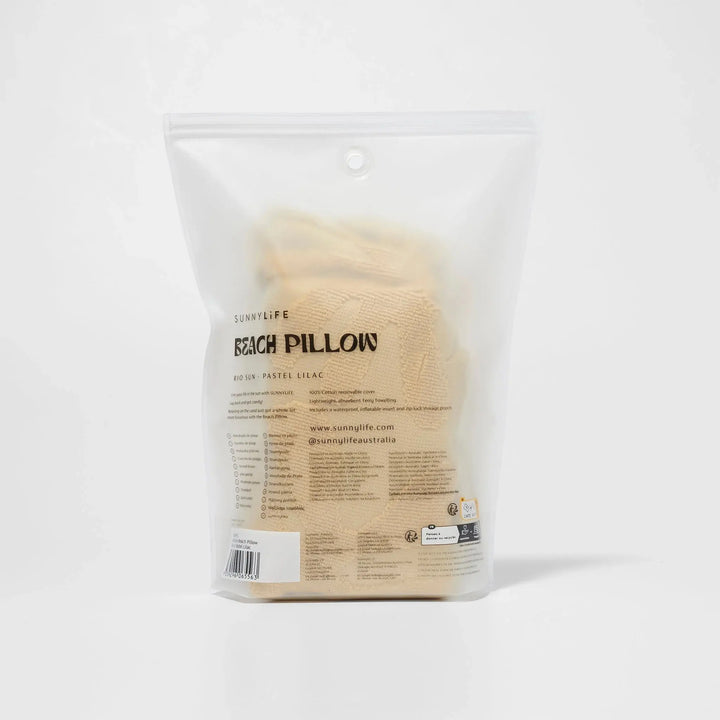 INFLATABLE BEACH PILLOW MANGO BAY GOLDEN MUSTARD BeachLife Concept