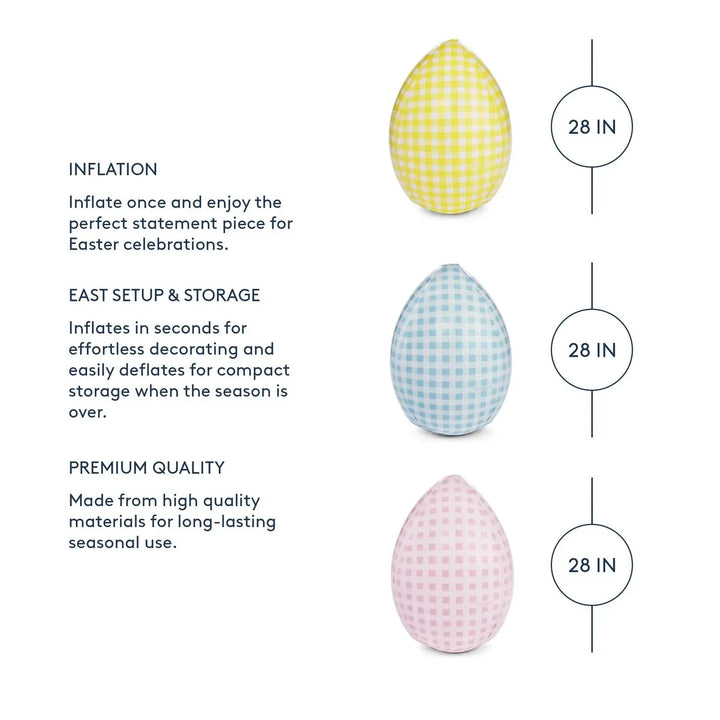 INFLATABLE EASTER EGGS WITH LED COLORS & REMOTE - BeachLife Concept