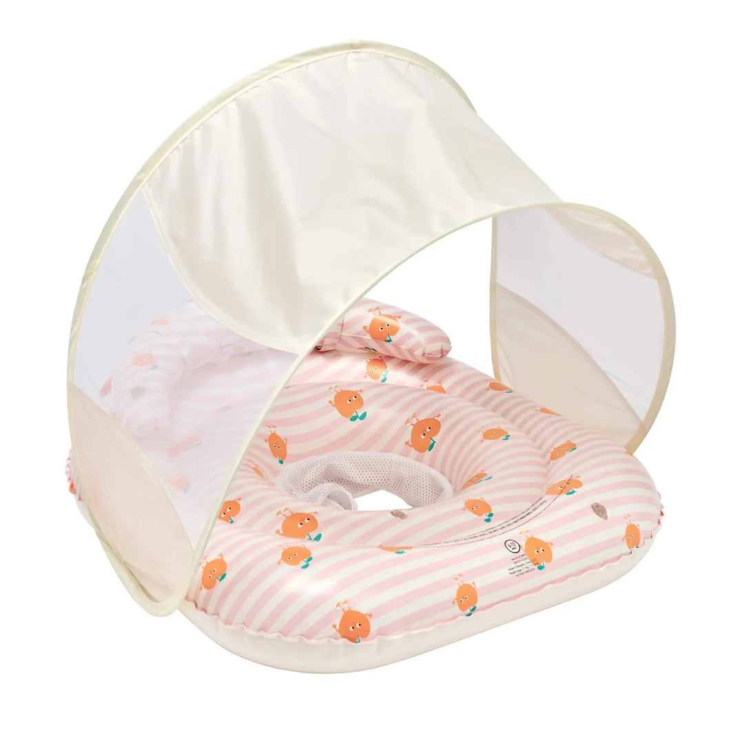 INTERACTIVE BABY FLOAT POPPY THE PEACH PINK STRIPES SUNNYLIFE