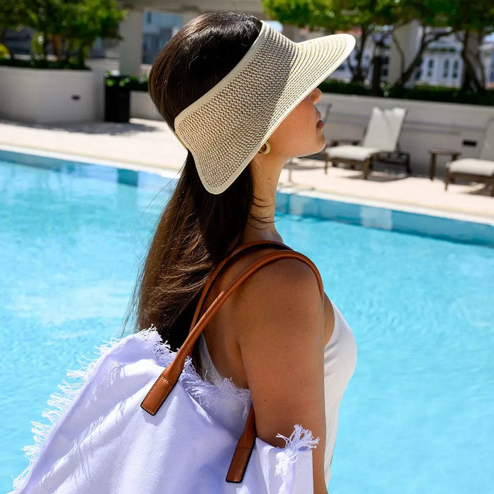 ISABELLA HAT WHITE / NATURAL TWEED - BeachLife Concept