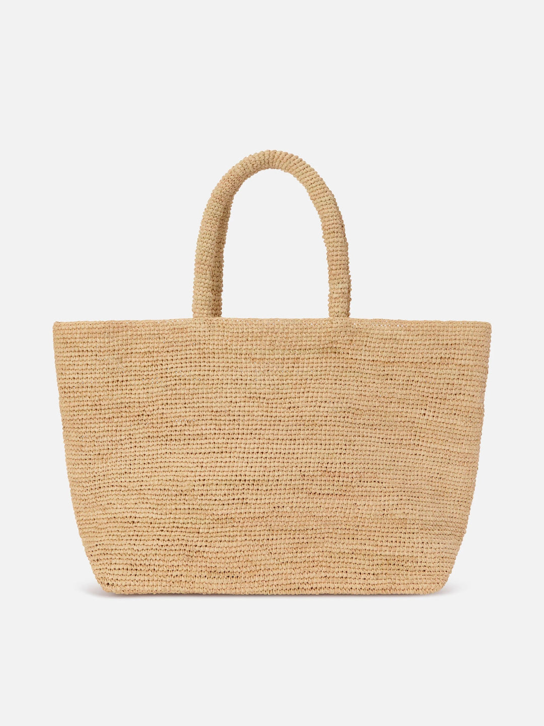 BEACH BAG RAFFIA LARGE AVEC LOGO BRODE