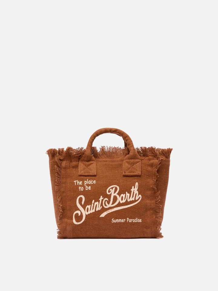 VANITY MINI LINEN SMALL BAG W/ STRAP