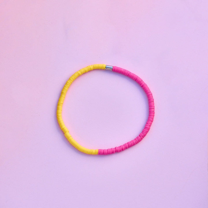 SEASCAPE VINYL DISC STRETCH ANKLET PURA VIDA