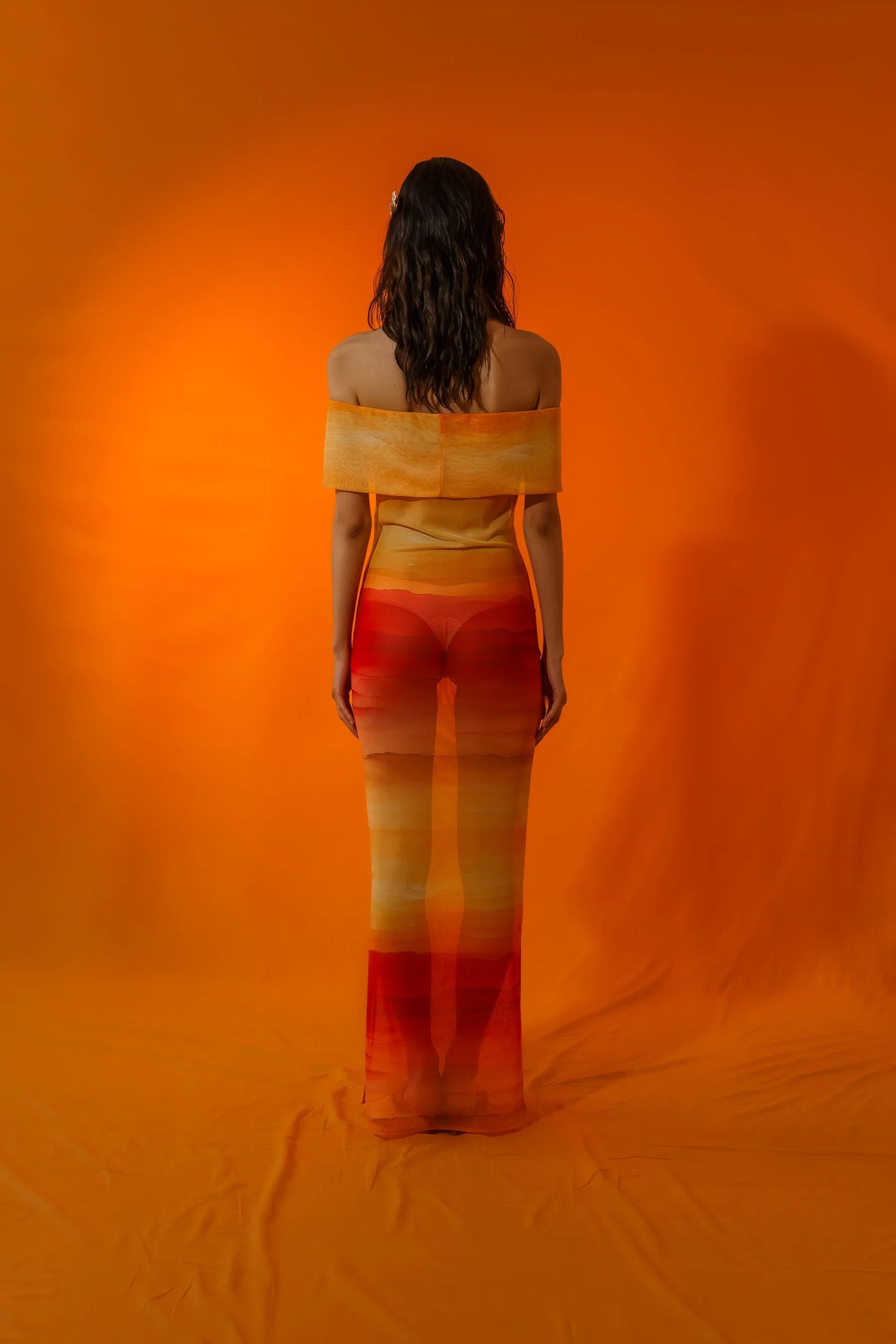 SUNSET ROBE MESH