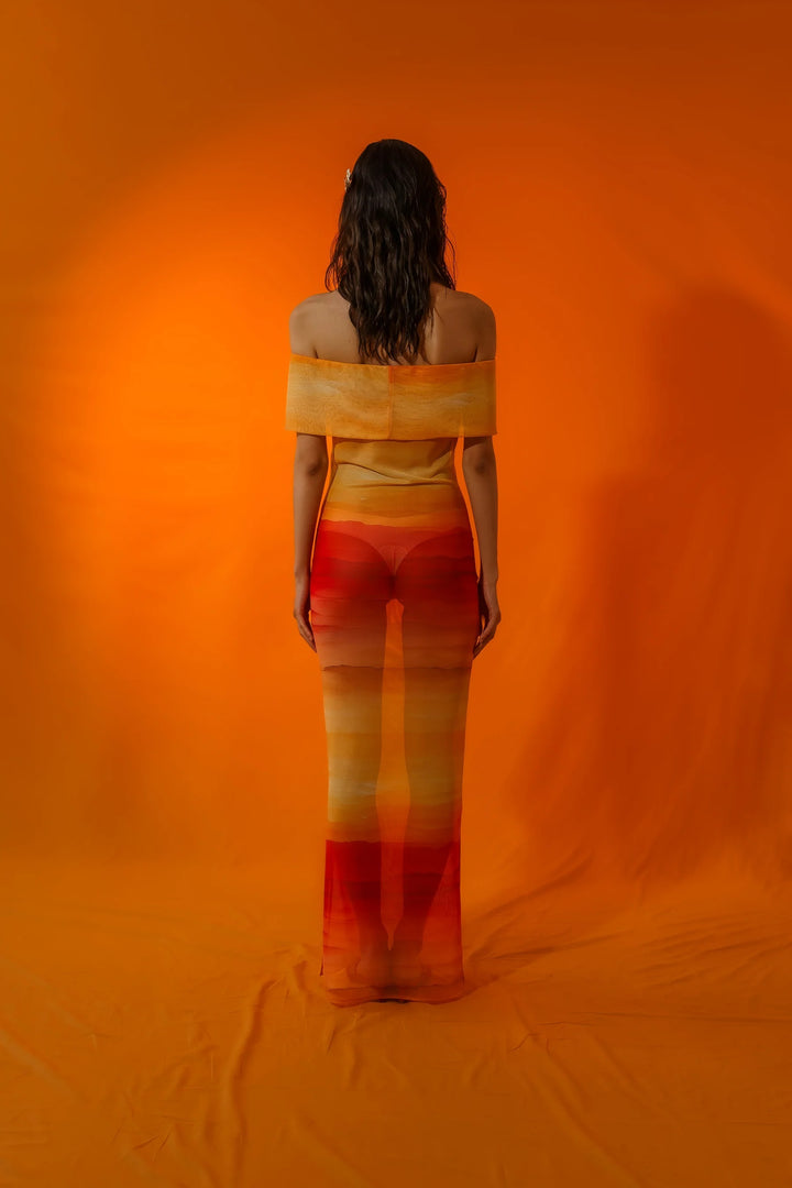 SUNSET ROBE MESH