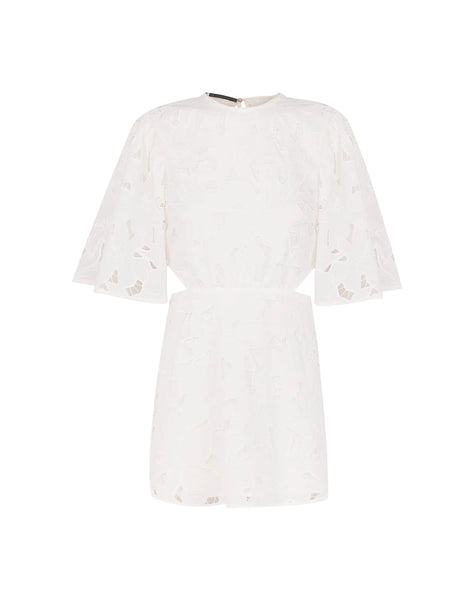 SOLID BABI SHORT DRESS OFF WHITE