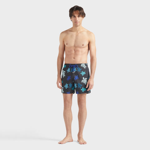 MAILLOT DE BAIN HOMME ULTRA-LEGER ET PLIABLE TORTUES MULTICOLORES