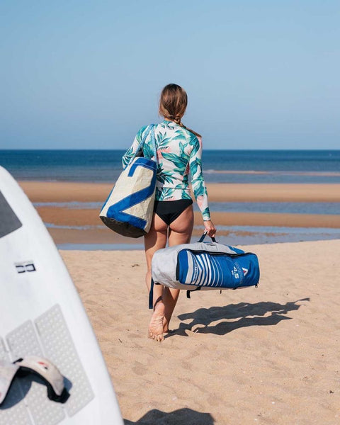 FAMILY BEACH BAG TECHNIQUE BLEU