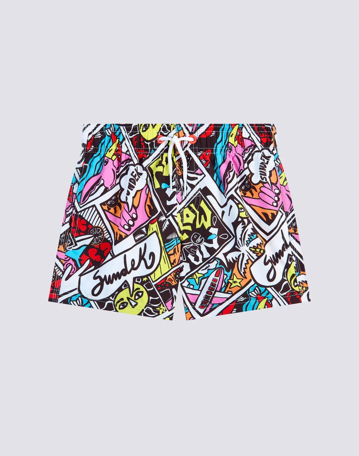 BOYS BOARDSHORT TAILLE ELASTIQUE REPREVE® IMPRIME BD