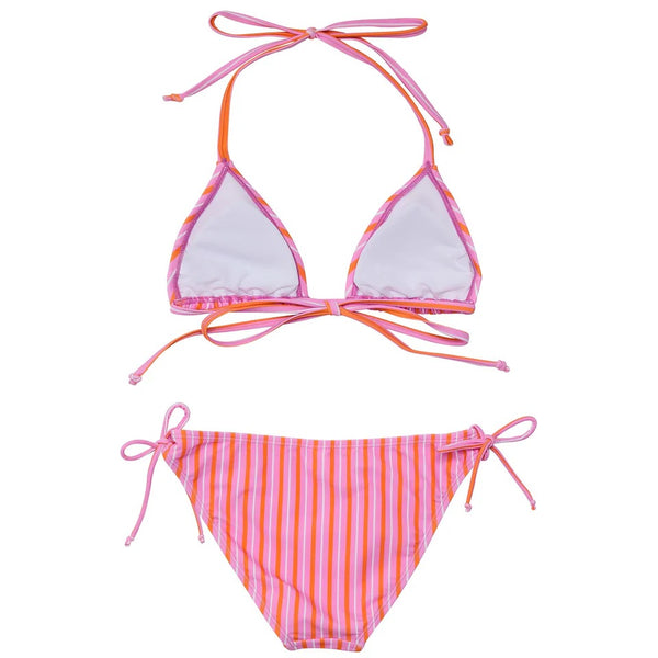 STRIPY SUNSET SUSTAINABLE TRIANGLE BIKINI