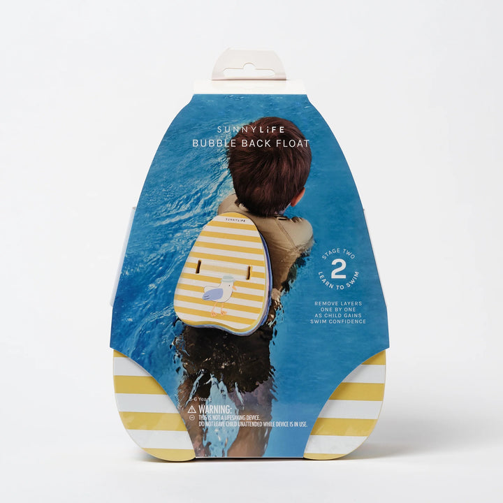 BUBBLE BACK FLOAT SAMMY THE SEAGULL MUSTARD STRIPE