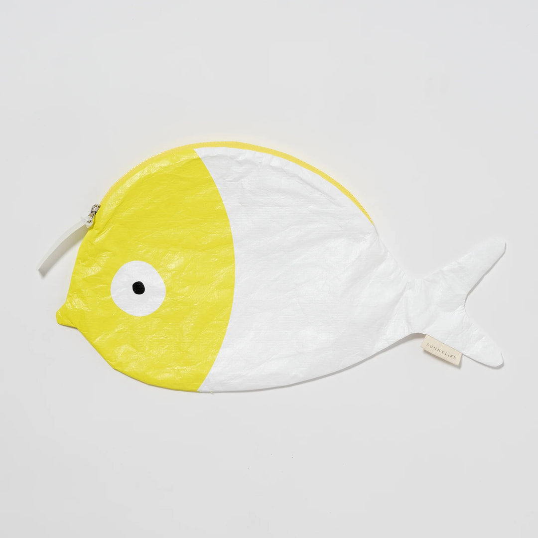KIDS WET BAG FINN THE FISH NEON YELLOW