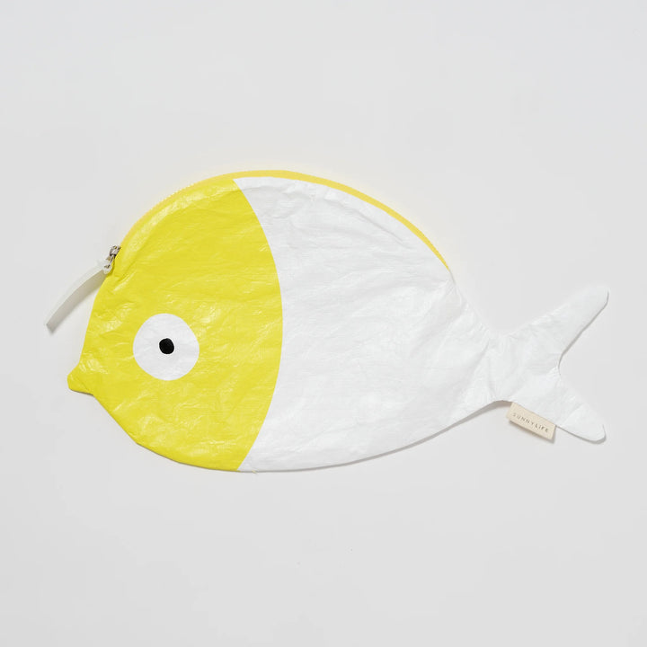 KIDS WET BAG FINN THE FISH NEON YELLOW