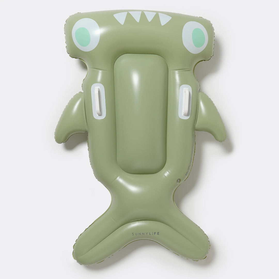 KIDS LIE-ON FLOAT SALTY THE SHARK KHAKI
