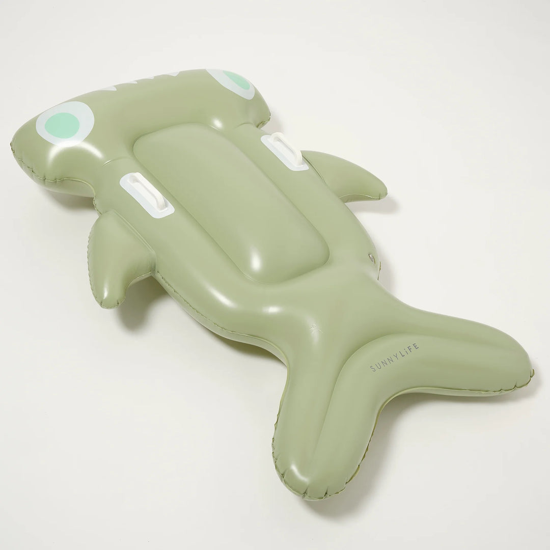 KIDS LIE-ON FLOAT SALTY THE SHARK KHAKI