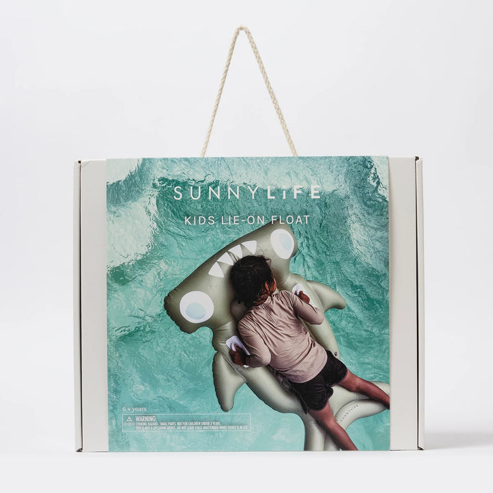 KIDS LIE-ON FLOAT SALTY THE SHARK KHAKI