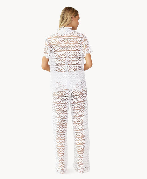 WATER LILY HIGH WAIST LACE PANTS