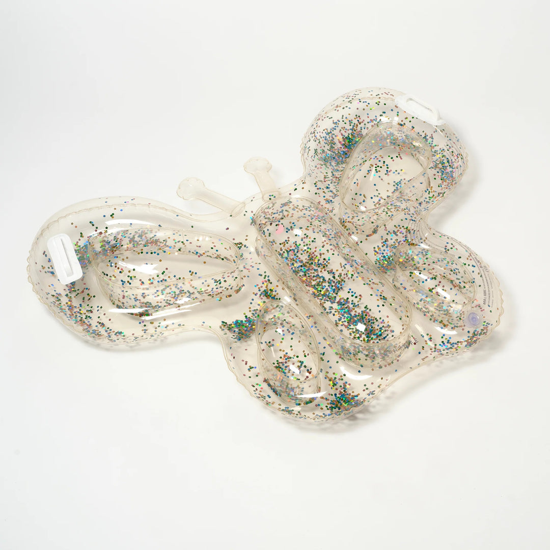 KIDS LIE-ON FLOAT COTTON CANDY GLITTER