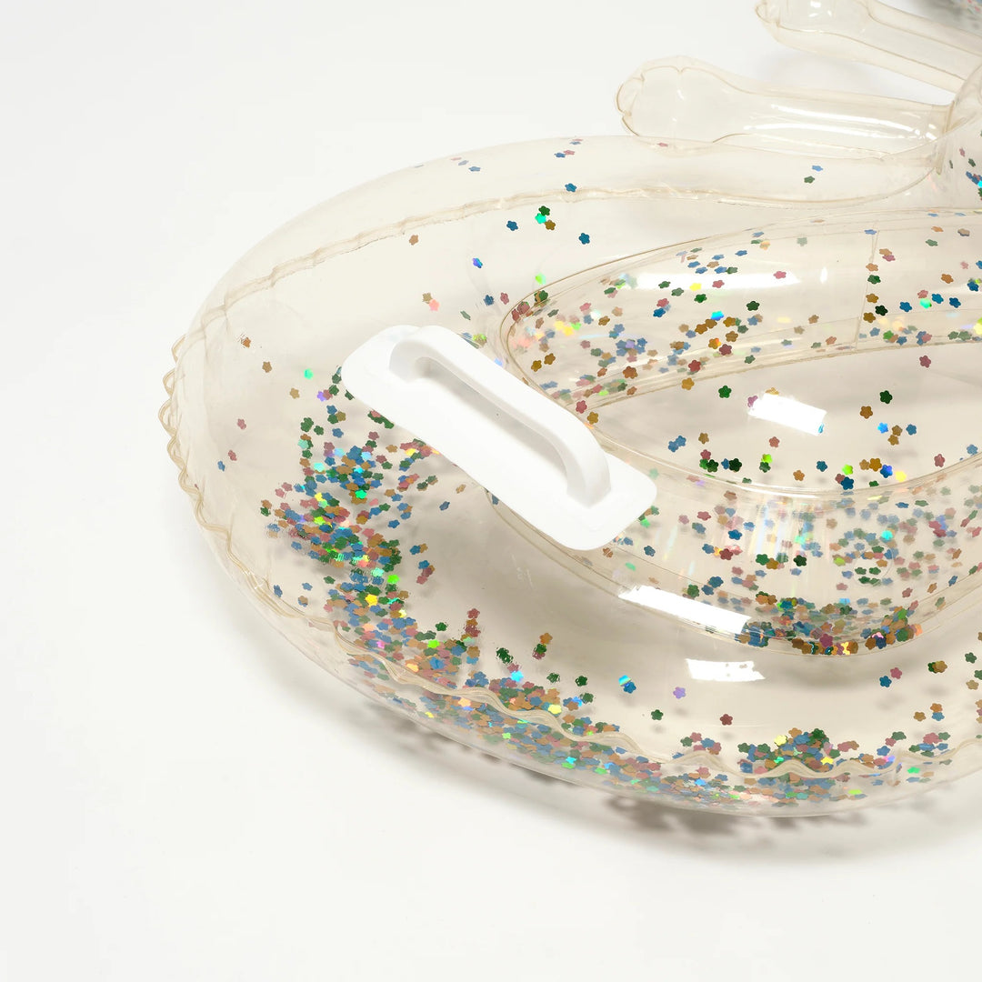 KIDS LIE-ON FLOAT COTTON CANDY GLITTER