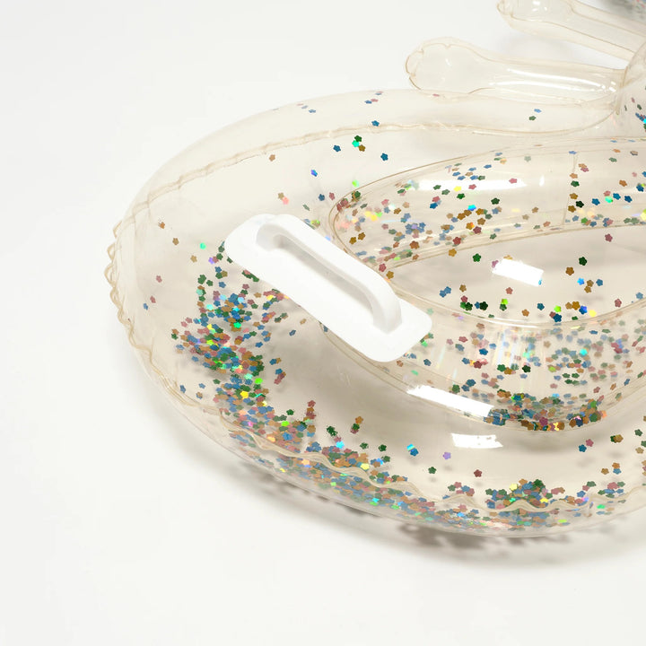KIDS LIE-ON FLOAT COTTON CANDY GLITTER