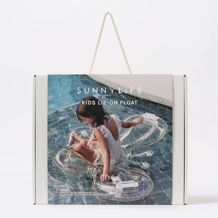 KIDS LIE-ON FLOAT COTTON CANDY GLITTER