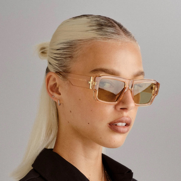 POLYGRAPH SAND SUNGLASSES