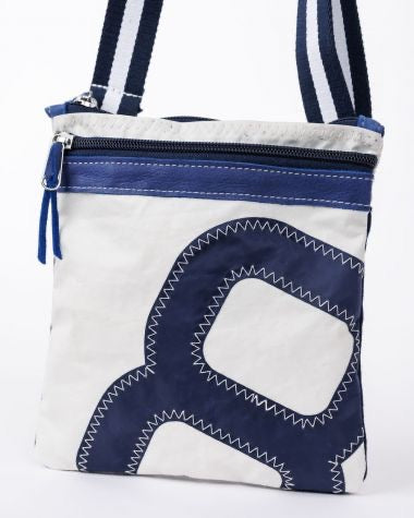 SACOCHE BANDOULIERE TRAVEL CUIR BLEU