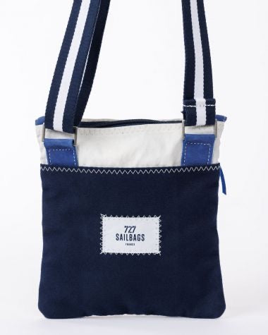 SACOCHE BANDOULIERE TRAVEL CUIR BLEU