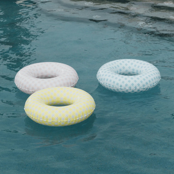 KIDS TUBE FLOAT PINK GINGHAM