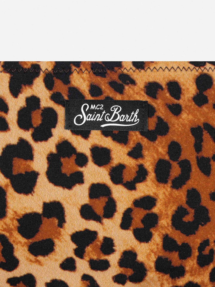JAIDEN GIRL BRALETTE BIKINI SAND LEOPARD MC2 SAINT BARTH