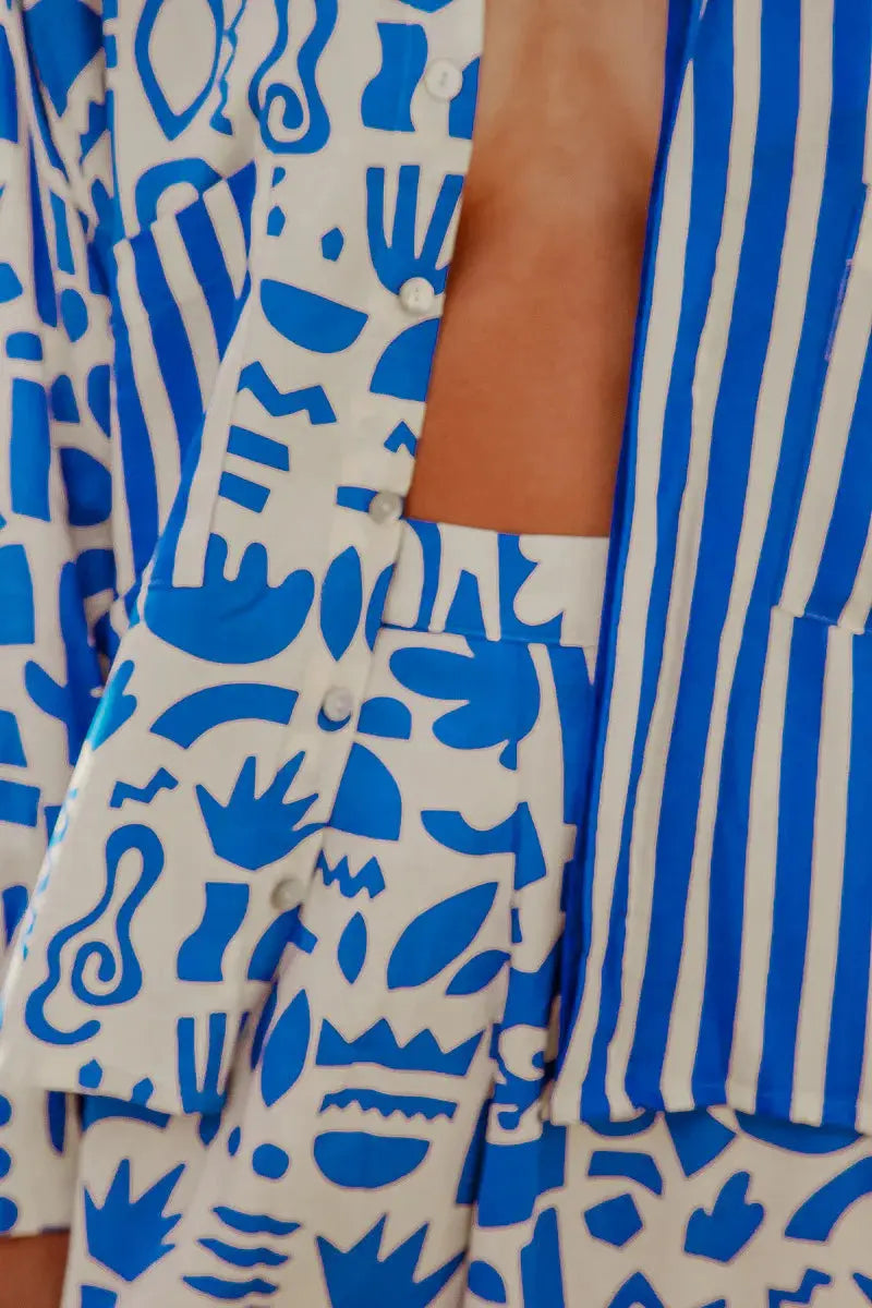 JEAN SHORT GEO PRINT BeachLife Concept