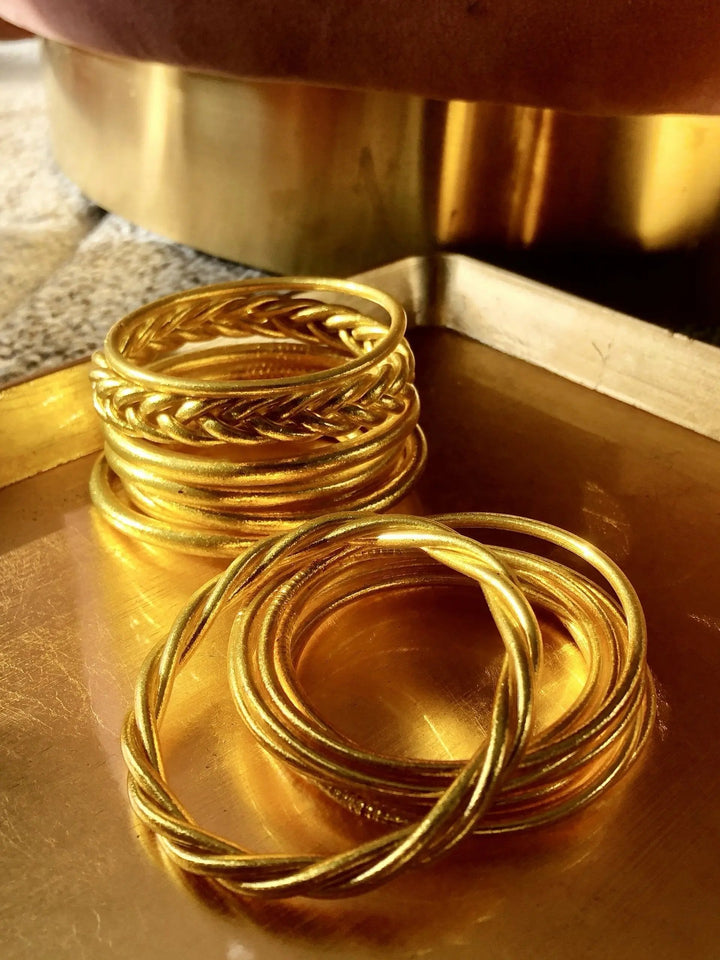 JONC BOUDDHISTE TORSADE AVEC MANTRA BeachLife Concept