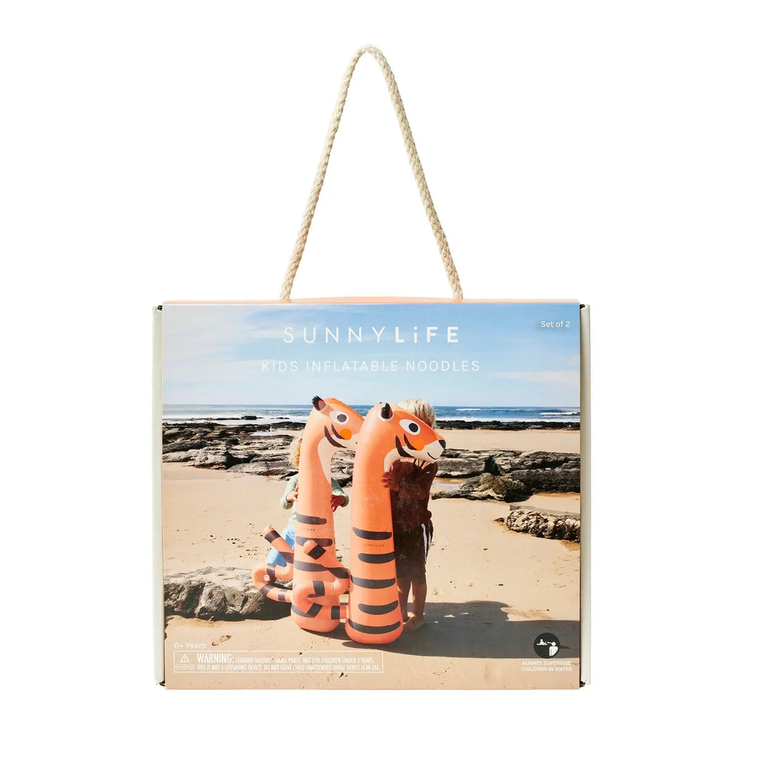 KIDS INFLATABLE NOODLE TINO THE TIGER CLAY SET OF 2 SUNNYLIFE
