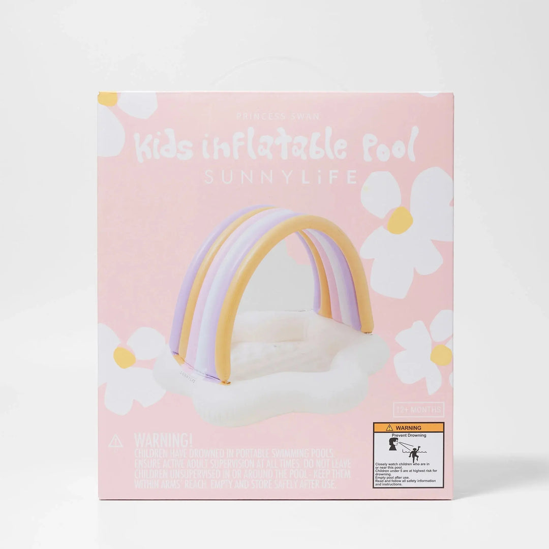 KIDS INFLATABLE POOL PRINCESS SWAN MULTI BeachLife Concept