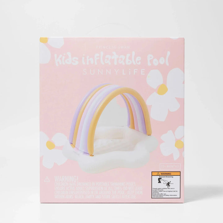KIDS INFLATABLE POOL PRINCESS SWAN MULTI BeachLife Concept