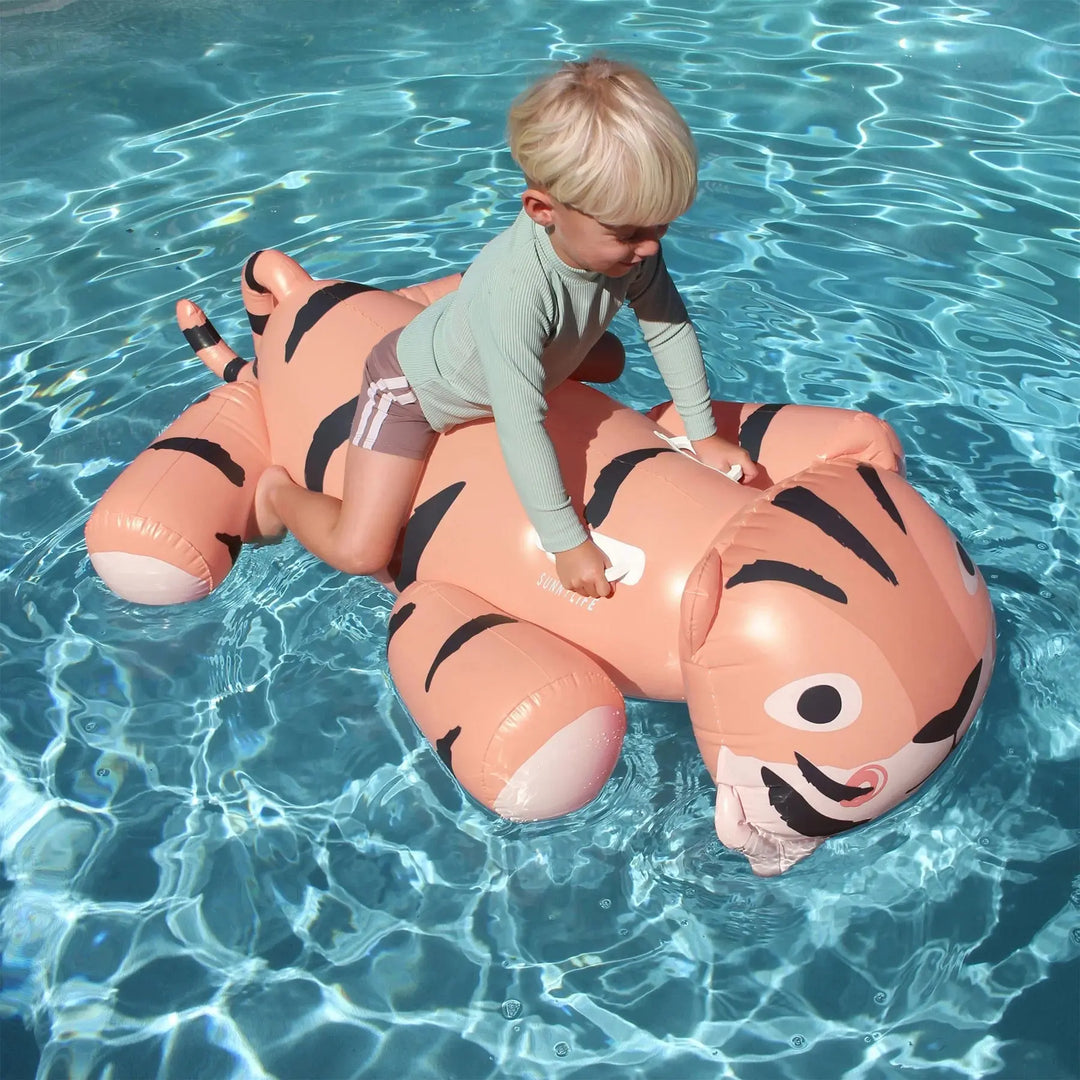 KIDS RIDE-ON FLOAT TINO THE TIGER CLAY SUNNYLIFE