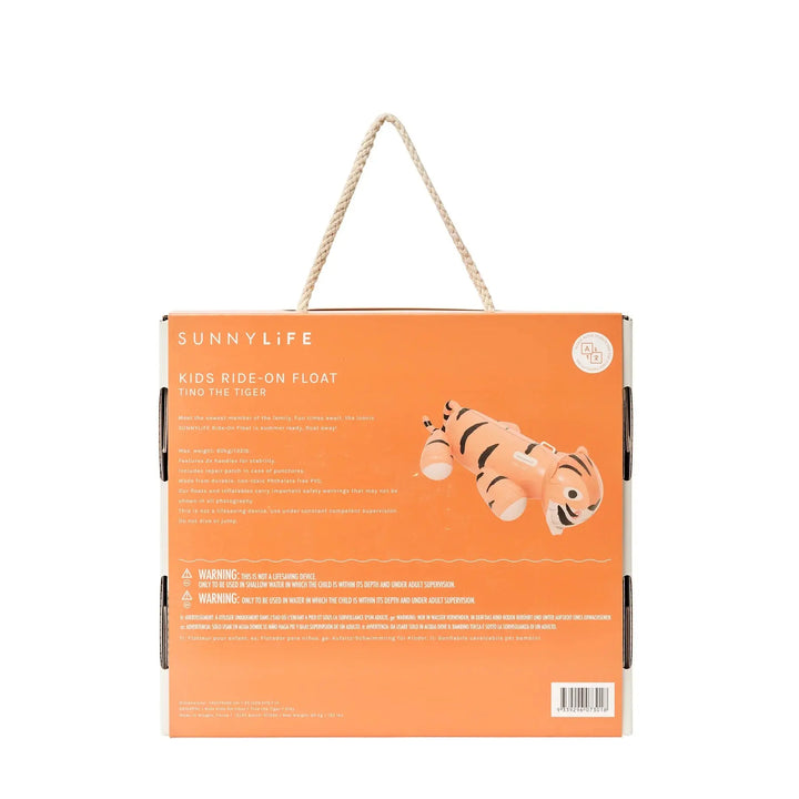 KIDS RIDE-ON FLOAT TINO THE TIGER CLAY SUNNYLIFE