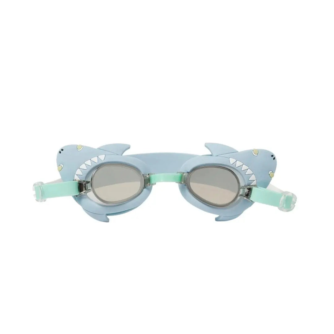 KIDS SWIM GOGGLES SALTY THE SHARK AQUA SUNNYLIFE