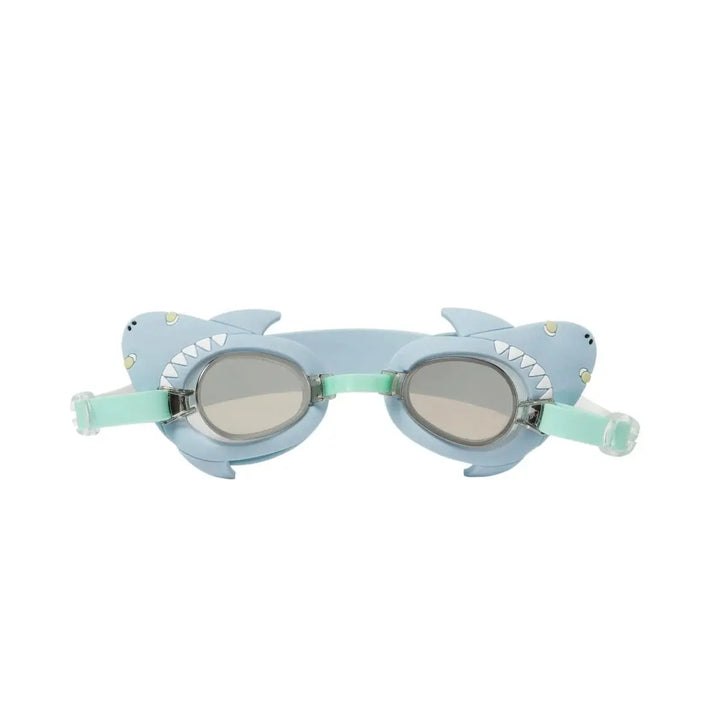 KIDS SWIM GOGGLES SALTY THE SHARK AQUA SUNNYLIFE