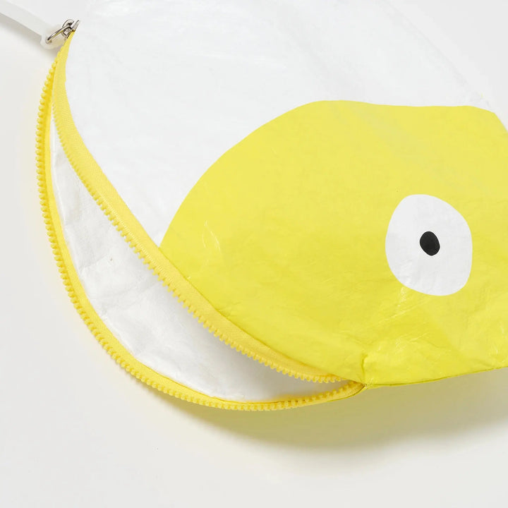 KIDS WET BAG FINN THE FISH NEON YELLOW - BeachLife Concept