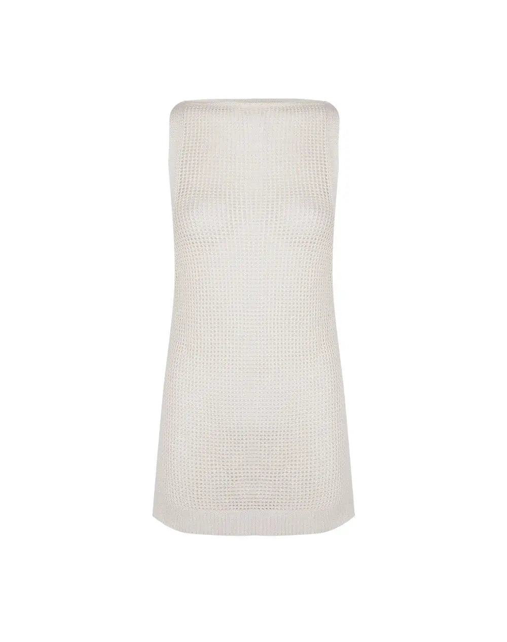 KNIT ERIKA SHORT COVER UP OFF WHITE - BeachLife Concept
