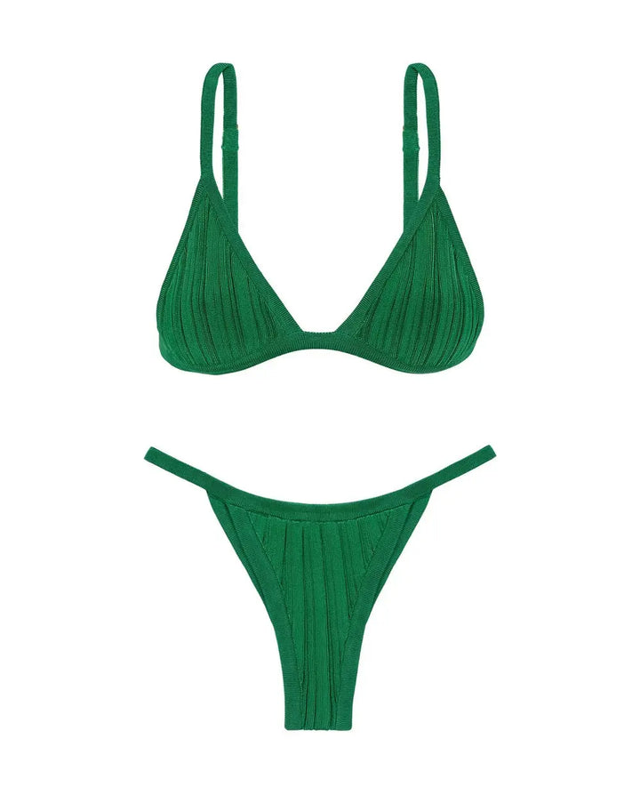 KNIT RILEY TRI TOP - CHEEKY BOTTOM - BeachLife Concept